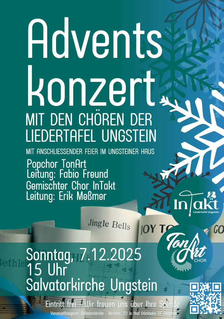 Adventskonzert mit den Chören der Liedertafel Ungstein